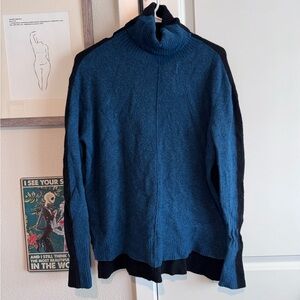 Athleta Color Block Merino Sweater Medium